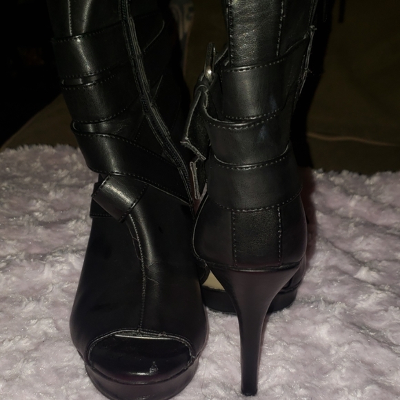 Dollhouse Open Toe Heeled Booties - Picture 2 of 2